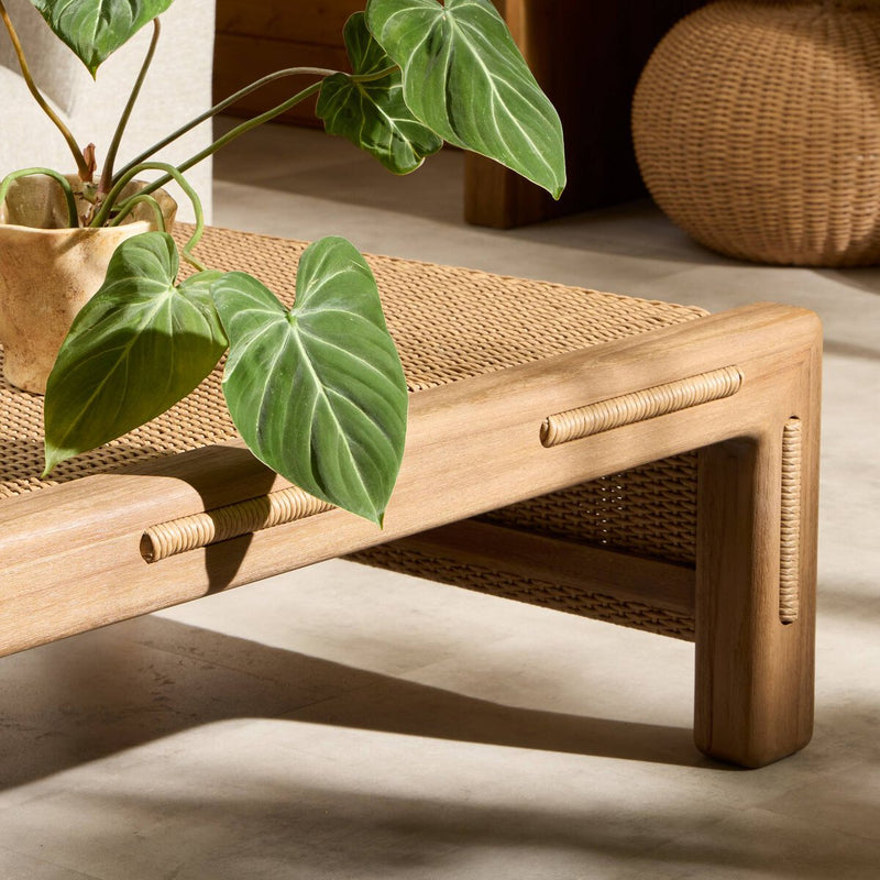 Herrick Outdoor Coffee Table - Stained Toasted Brown-fsc