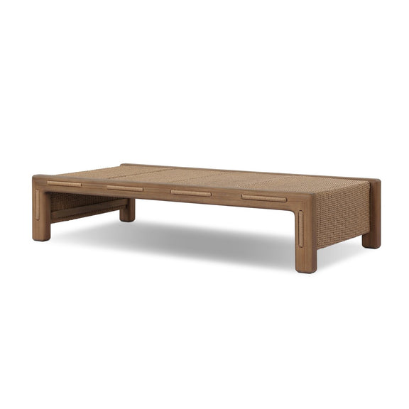 Herrick Outdoor Coffee Table - Stained Toasted Brown-fsc