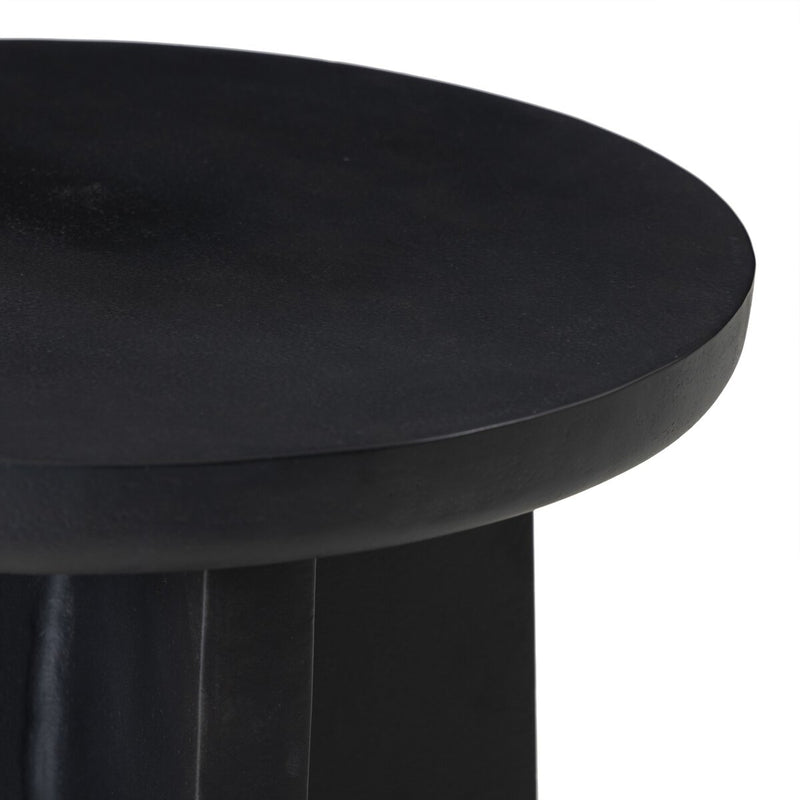Worth Outdoor End Table - Black Antique