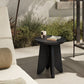 Worth Outdoor End Table - Black Antique