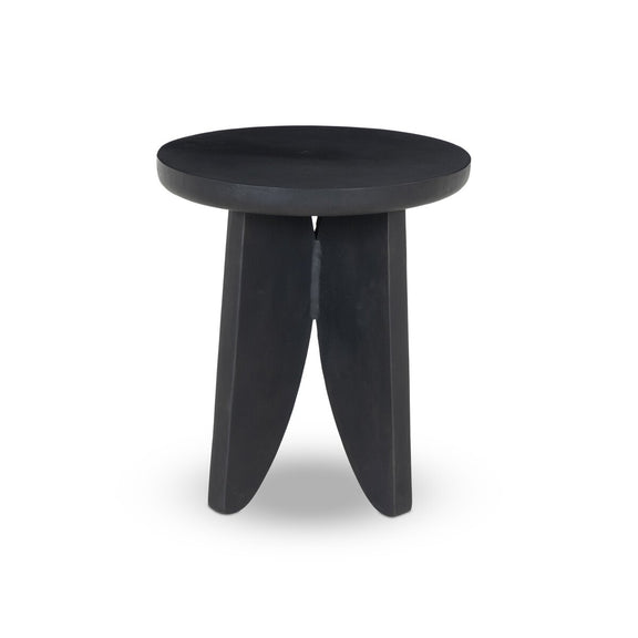 Worth Outdoor End Table - Black Antique