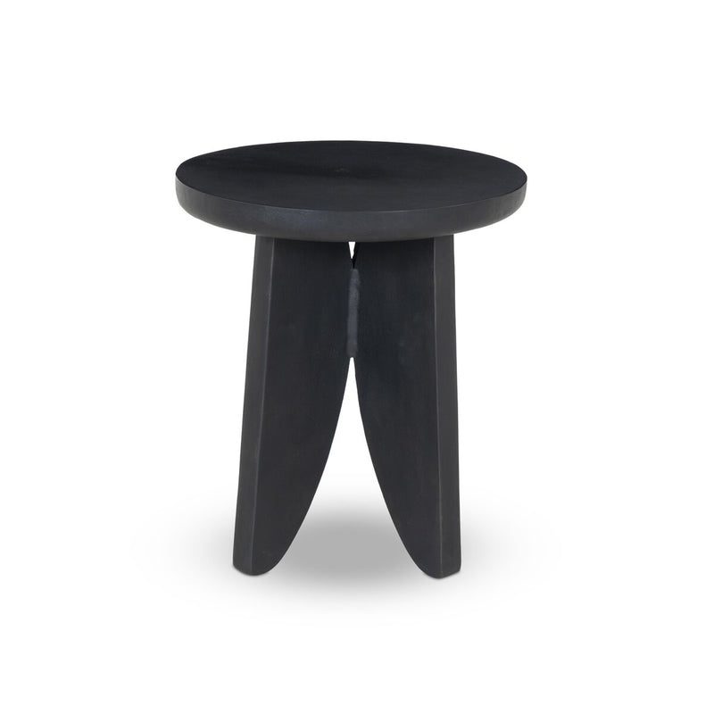 Worth Outdoor End Table - Black Antique