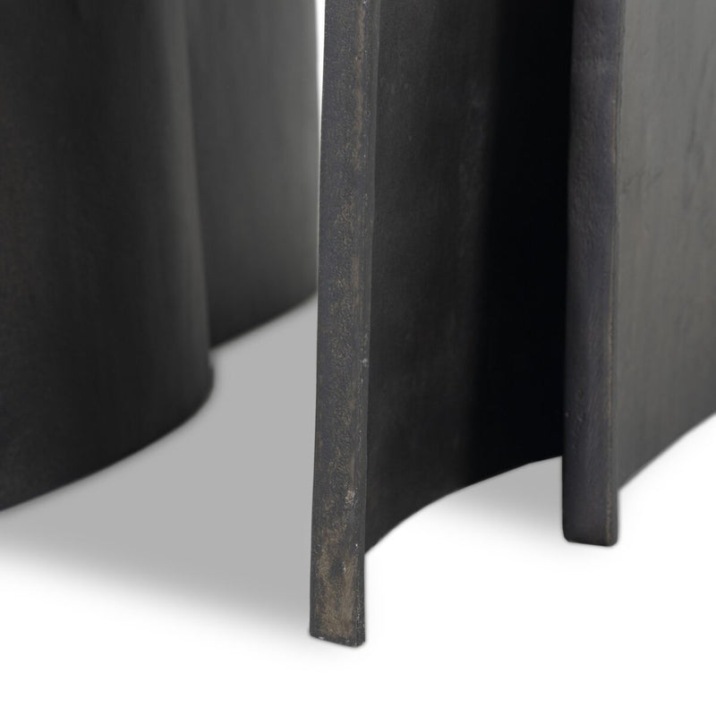 Sonya Outdoor End Table - Distressed Bronze