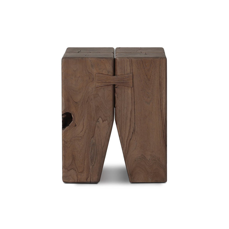 Oshan Outdoor End Table - Stained Toasted Brown-fsc