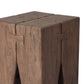 Oshan Outdoor End Table - Stained Toasted Brown-fsc