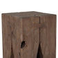 Oshan Outdoor End Table - Stained Toasted Brown-fsc
