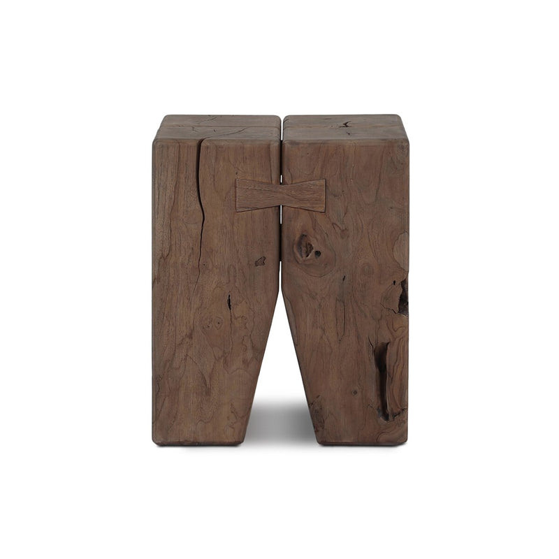 Oshan Outdoor End Table - Stained Toasted Brown-fsc