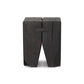Oshan Outdoor End Table - Stained Black Teak-fsc