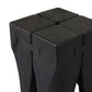 Oshan Outdoor End Table - Stained Black Teak-fsc