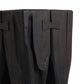 Oshan Outdoor End Table - Stained Black Teak-fsc