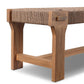 Moxie Outdoor Bench - Dark Textured Woven