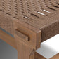 Moxie Outdoor Bench - Dark Textured Woven