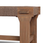 Moxie Outdoor Bench - Dark Textured Woven