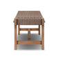 Moxie Outdoor Bench - Dark Textured Woven