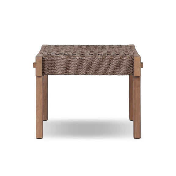 Moxie Outdoor Accent Stool - Dark Textured Woven