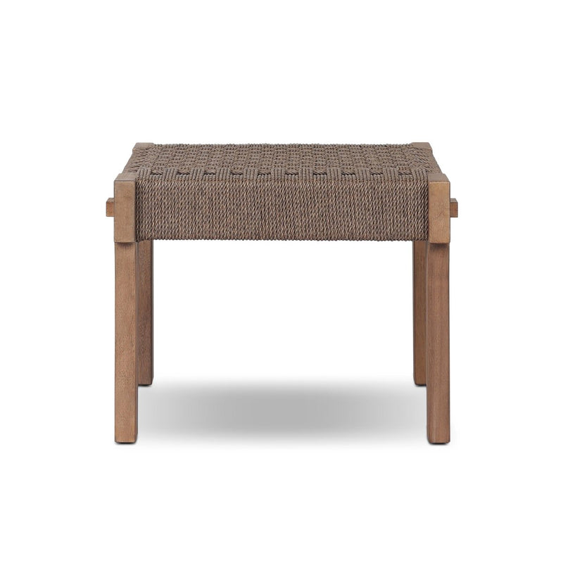 Moxie Outdoor Accent Stool - Dark Textured Woven