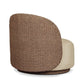 Quaid Outdoor Woven Swivel Chair - Alessi Buff