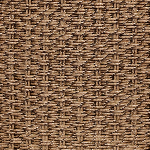 Quaid Outdoor Woven Swivel Chair - Alessi Buff