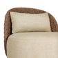 Quaid Outdoor Woven Swivel Chair - Alessi Buff