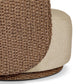 Quaid Outdoor Woven Swivel Chair - Alessi Buff