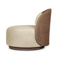 Quaid Outdoor Woven Swivel Chair - Alessi Buff