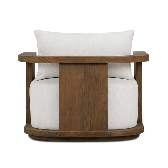 Tahana Outdoor Swivel Chair - Alessi Linen