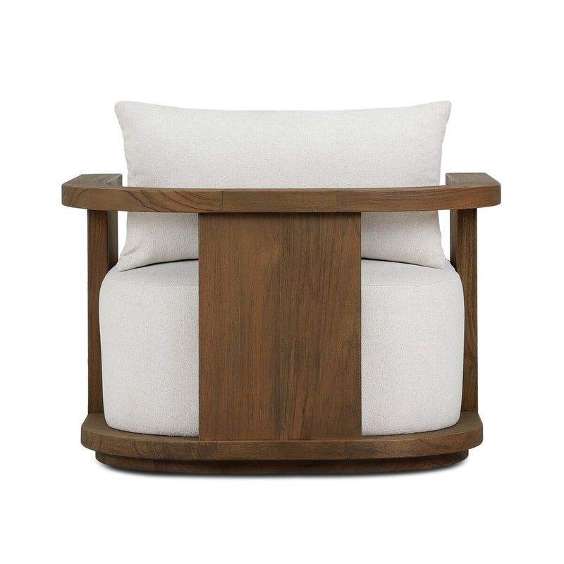 Tahana Outdoor Swivel Chair - Alessi Linen