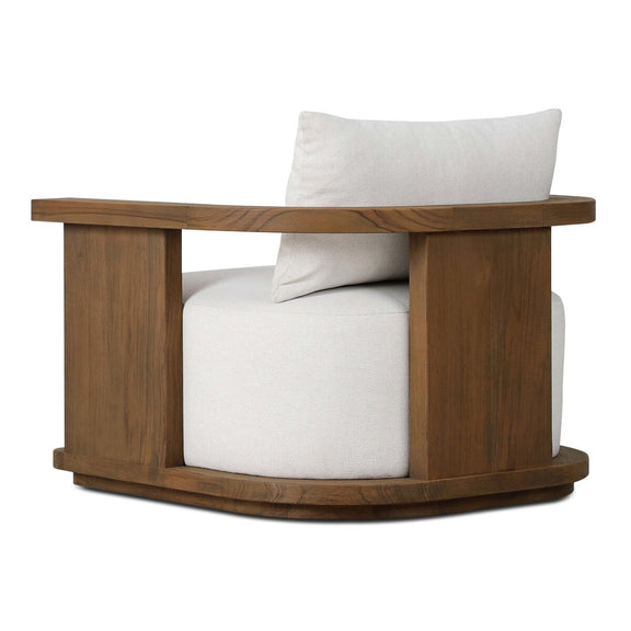 Tahana Outdoor Swivel Chair - Alessi Linen