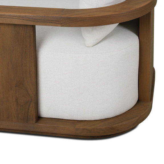 Tahana Outdoor Swivel Chair - Alessi Linen