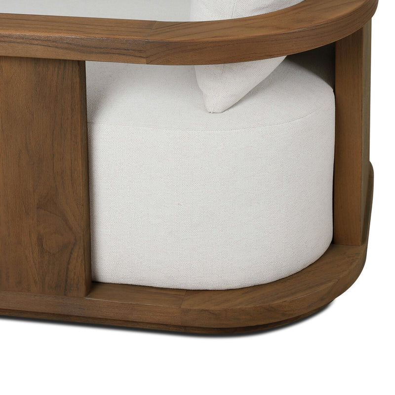 Tahana Outdoor Swivel Chair - Alessi Linen