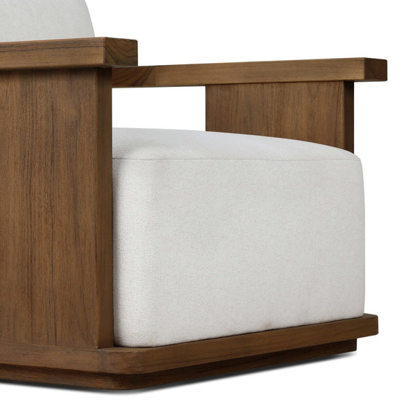 Tahana Outdoor Swivel Chair - Alessi Linen