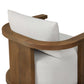 Tahana Outdoor Swivel Chair - Alessi Linen