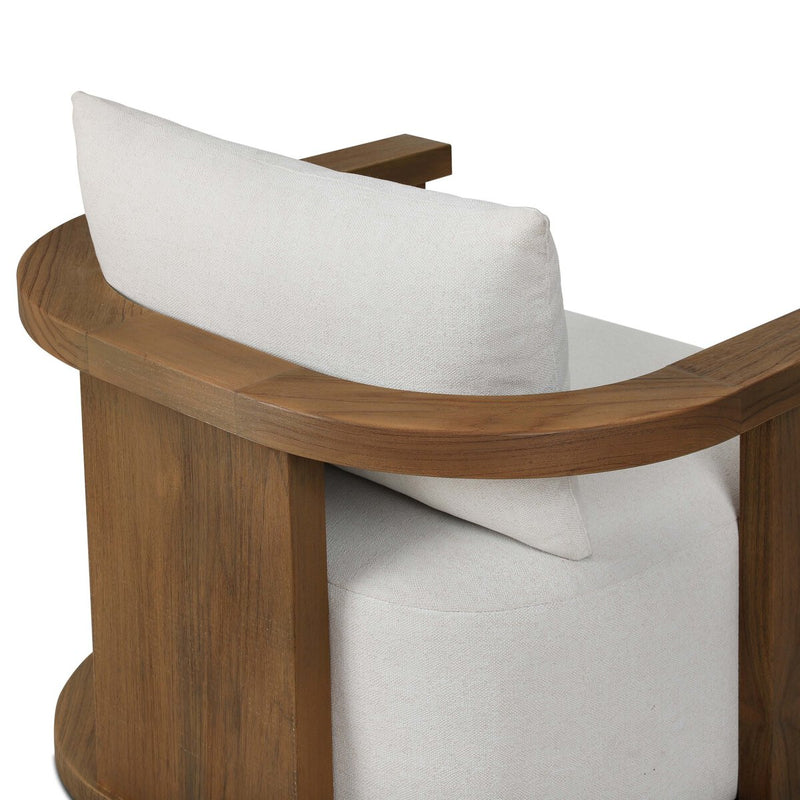 Tahana Outdoor Swivel Chair - Alessi Linen