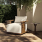 Tahana Outdoor Swivel Chair - Alessi Linen
