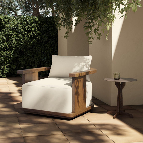 Tahana Outdoor Swivel Chair - Alessi Linen