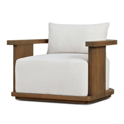 Tahana Outdoor Swivel Chair - Alessi Linen
