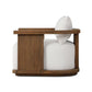 Tahana Outdoor Swivel Chair - Alessi Linen