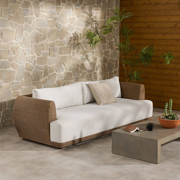 Noble Outdoor Sofa 104" - Alessi Linen