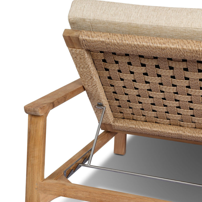 Topeka Outdoor Chaise - Ellor Beige