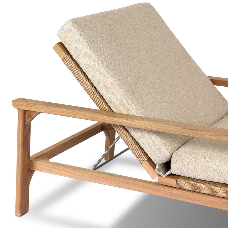 Topeka Outdoor Chaise - Ellor Beige