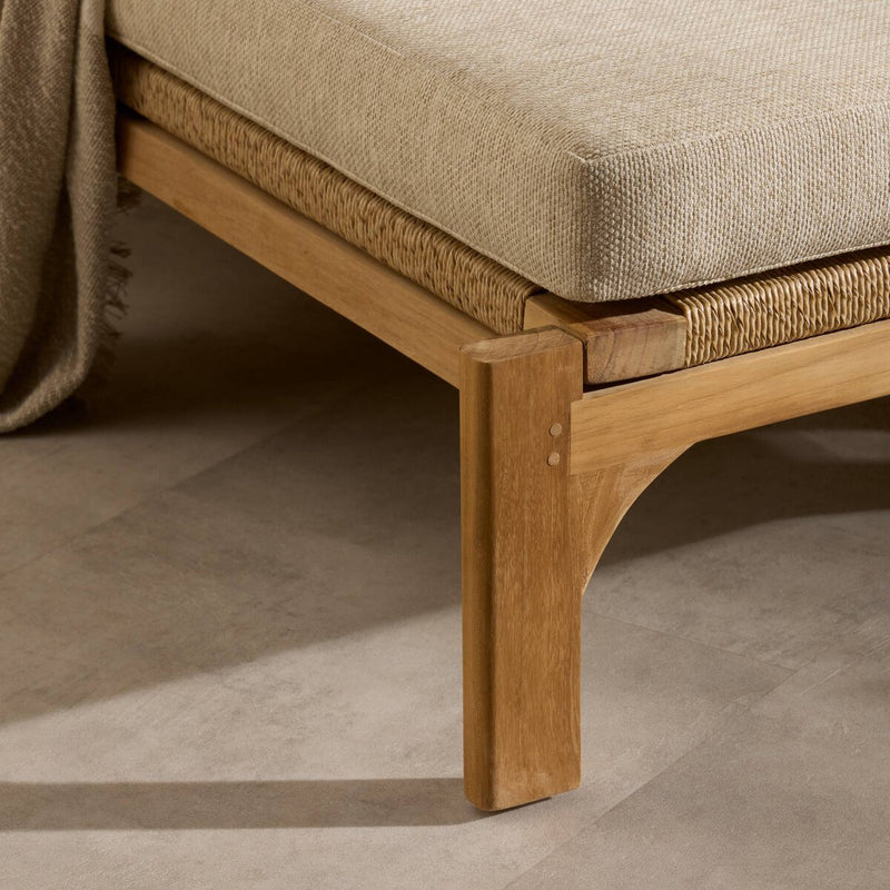 Topeka Outdoor Chaise - Ellor Beige