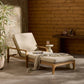 Topeka Outdoor Chaise - Ellor Beige