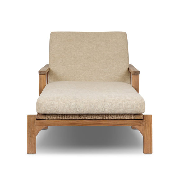 Topeka Outdoor Chaise - Ellor Beige