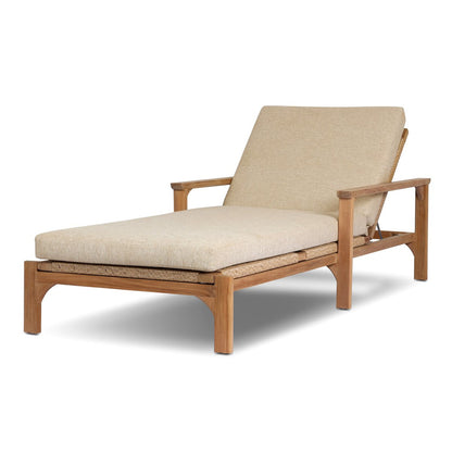 Topeka Outdoor Chaise - Ellor Beige