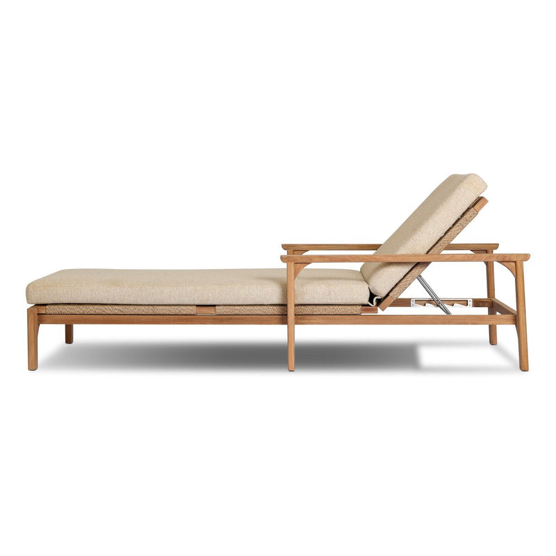 Topeka Outdoor Chaise - Ellor Beige