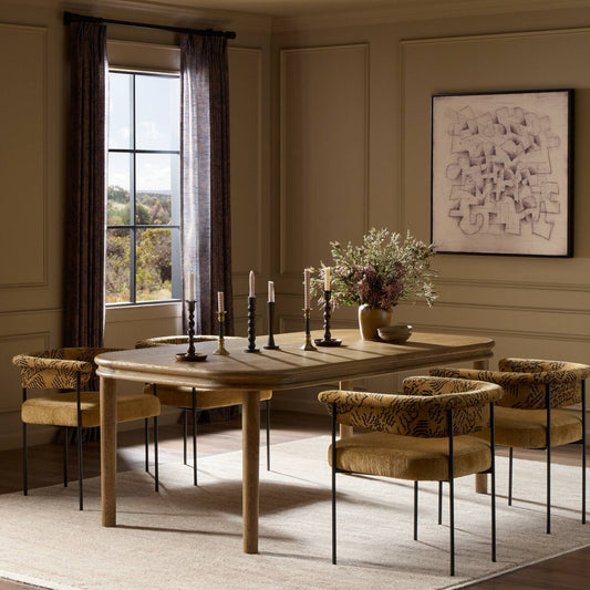 Florent Dining Table - Amber Oak Thin Veneer