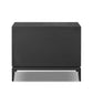 Rosenell Closed Nightstand - Black Oak Veneer