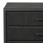 Rosenell Closed Nightstand - Black Oak Veneer