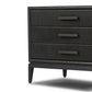 Rosenell Closed Nightstand - Black Oak Veneer