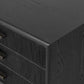 Rosenell Closed Nightstand - Black Oak Veneer